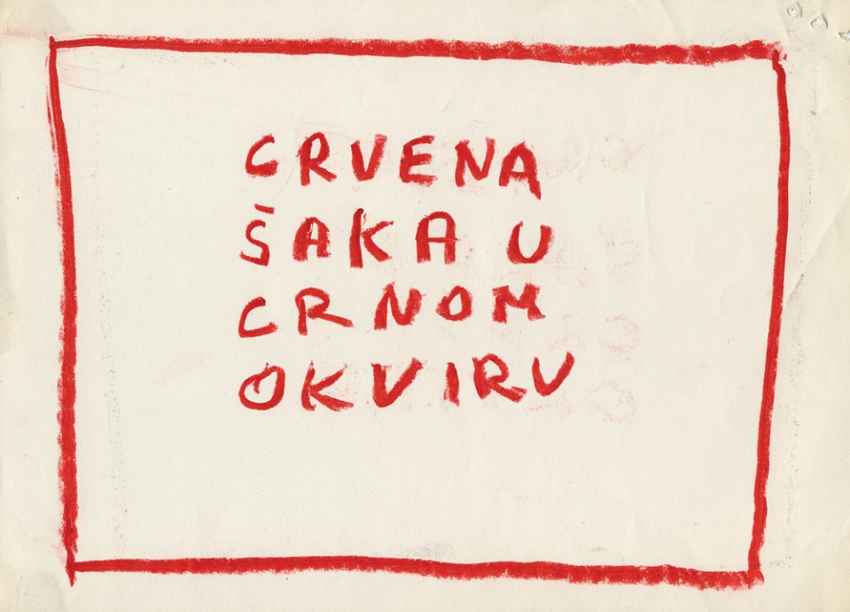 Red Fist in a Red Frame